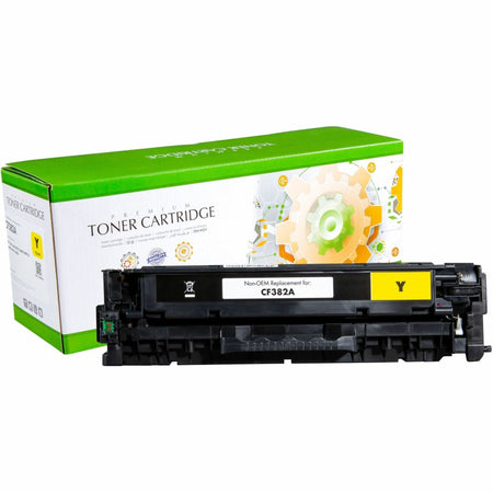 Static Control Remanufactured Laser Toner Cartridge - Single Pack CF382A - Yellow - 1 Pack - 002-01-RF382A