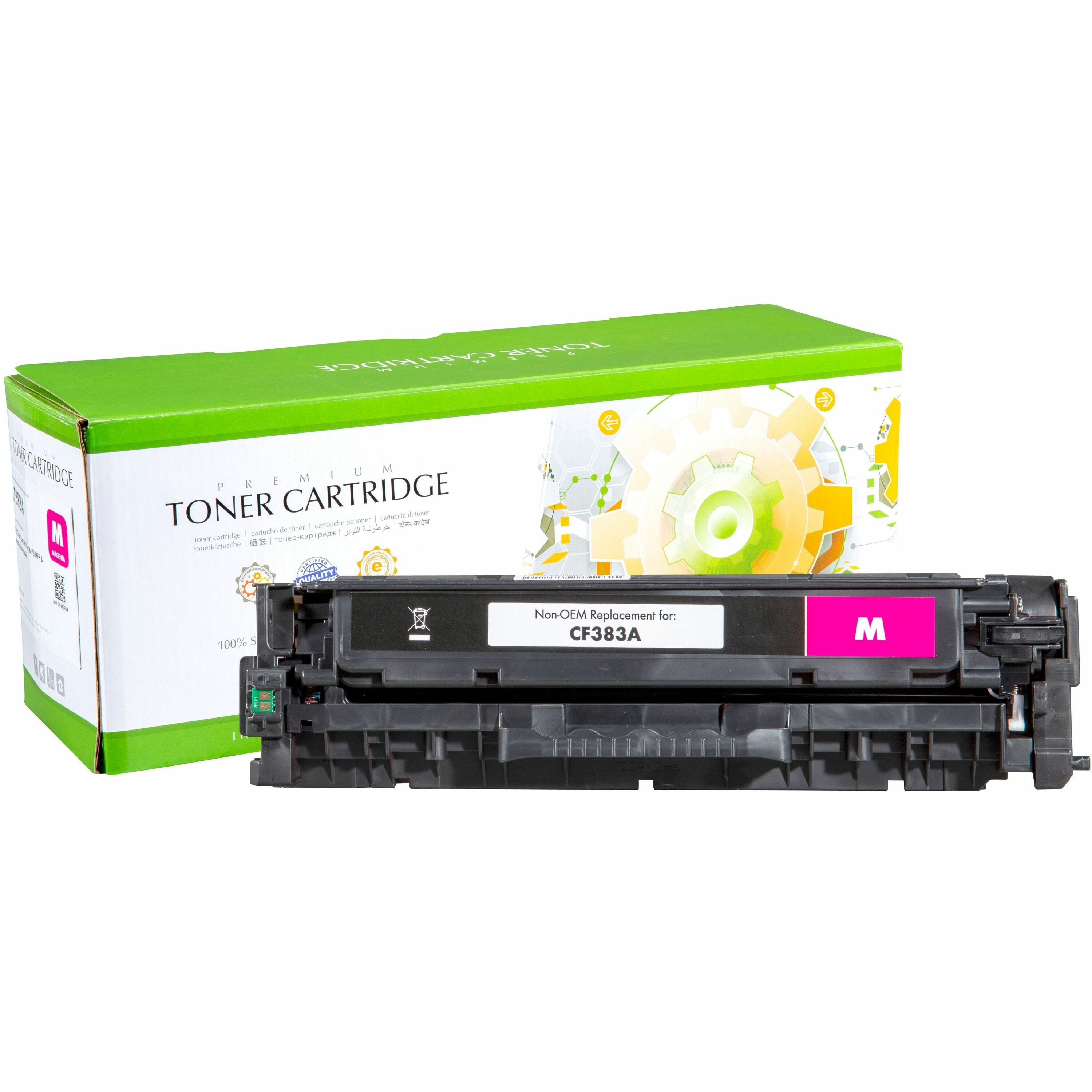 Static Control Remanufactured Laser Toner Cartridge - Single Pack - Alternative for HP CF383A - Magenta - 1.0 Pack - 002-01-RF383A