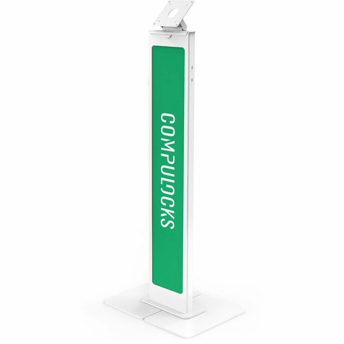 Compulocks Brandable VESA Floor Stand for Screens Up to 32 Inches - White - 140WLBPW