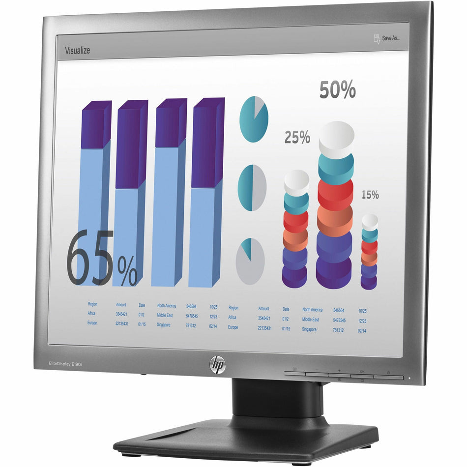 HPI SOURCING - NEW Elite E190i 19" Class SXGA LCD Monitor - 5:4 - Black - E4U30A8#ABA