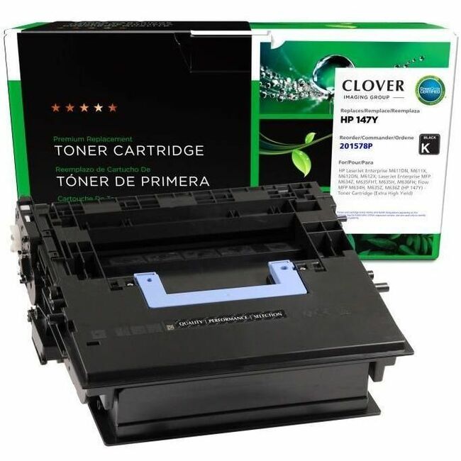 Clover Imaging Remanufactured Extra High Yield Toner Cartridge (New Chip) for HP 147Y (HP W1470Y) - 201578P