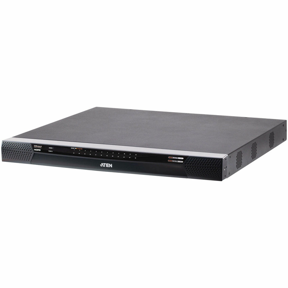 ATEN 1-Local/2-Remote Access 24-Port Multi-Interface Cat 5 KVM over IP Switch - TAA - KN2124VB