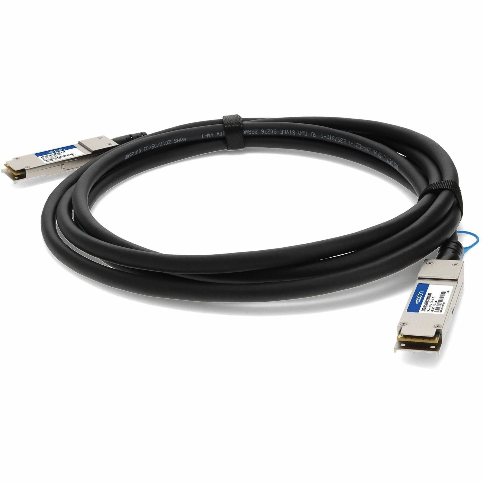 AddOn Aruba Networks&reg; R0Z25A to Mellanox&reg; MCP1600-C001 Compatible TAA 100GBase-CU QSFP28 to QSFP28 Direct Attach Cable (Passive Twinax, 1m) - ADD-Q28AUQ28MX-P1M
