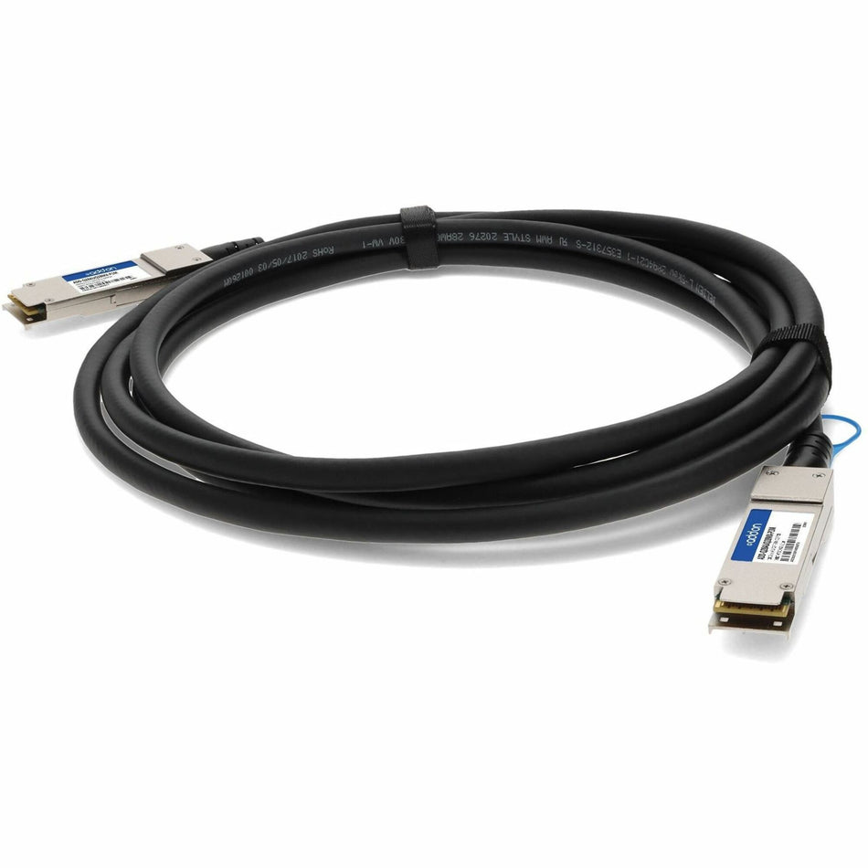 AddOn Aruba Networks&reg; R0Z25A to Mellanox&reg; MCP1600-C001 Compatible TAA 100GBase-CU QSFP28 to QSFP28 Direct Attach Cable (Passive Twinax, 1m) - ADD-Q28AUQ28MX-P1M