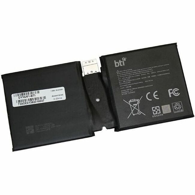BTI DYNU01-BTI 7.66V 26.81WHR LI-ION BATTERY DYNU01, G16TA047H, MS SURFACE GO 2 (Model 1901), GO 2 Model 1901, GO 2 1901, GO 2 (Model 1926), GO 2 Model 1926, GO 2 1926, GO 2 (Model 1927), GO 2 Model 1927, GO 2 1927 - DYNU01-BTI