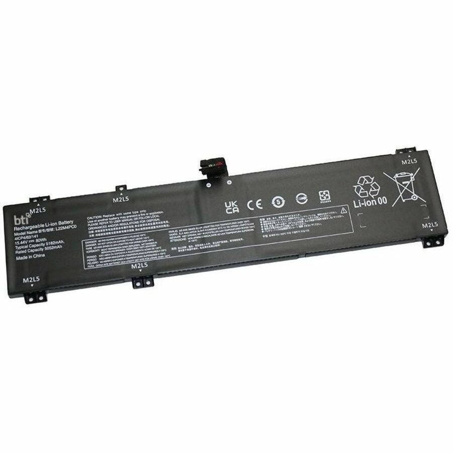BTI 5B11K38959-BTI 15.44V 80WHR LI-ION BATTERY 5B11K38959, L22M4PC0, SB11K38952, 5B11K38961, L22D4PC0, SB11K38956, 5B11N45395, 5B11N45419, 5B11N45420, SB11N45431, L22B4PC0, 5B11K38949, SB11K38960, 5B11K38953, L22X4PC0, SB11K38954, 5B11K38955, 5B11N45439, SB11N45400, 5B11N45428, THINKBOOK 16P G4 IRH - 5B11K38959-BTI
