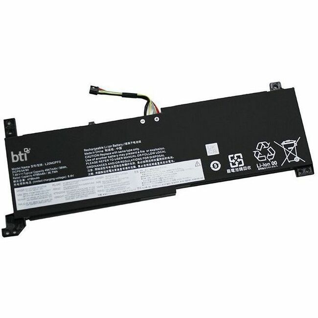 BTI 5B11B36278-BTI 7.68V 38WHR LI-ION BATTERY 5B11B36278, 5B11B36280, L20M2PF0, SB11B36282, 5B11C94112, 5B11N52011, 5B11N52033, L20L2PF0, SB11N52004, 5B11N52038, SB11N52008, L20B2PF0, 5B11N52049, 5B11B36273, V14 G4 IRU, V14 G4 IRU 83A0, V15 G4 IRU, V15 G4 IRU 83A1, V15 G4 IRU 83CC, V14 G4 IAH - 5B11B36278-BTI