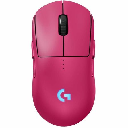 Logitech G PRO 2 LIGHTSPEED Wireless Gaming Mouse, Right- or Left-Handed Mouse with up to 4 Customizable and Switchable Magnetic Side Buttons, 32k DPI Sensor, USB-C Charging, for PC/Mac - Magenta - 910-007291