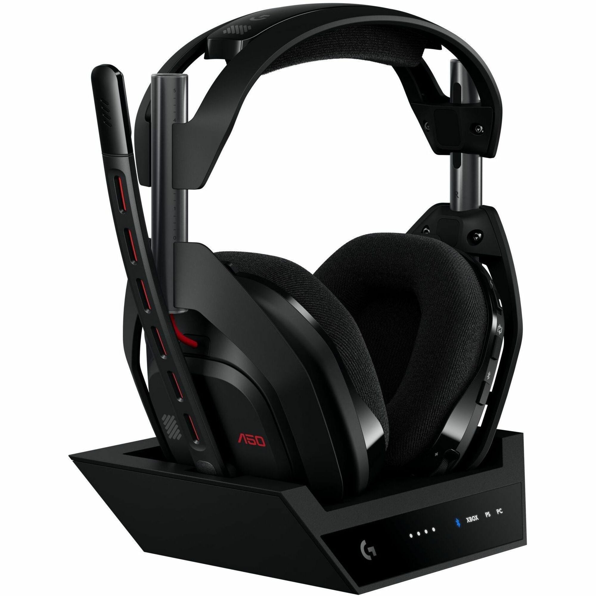 Logitech G Astro A50 LIGHTSPEED Wireless Gaming Headset + Base Station (Gen 5), PRO-G GRAPHENE, 3-System Switching, USB-C to Xbox, PS5, PC/Mac or Nintendo Switch, Bluetooth - Black - 939-002217