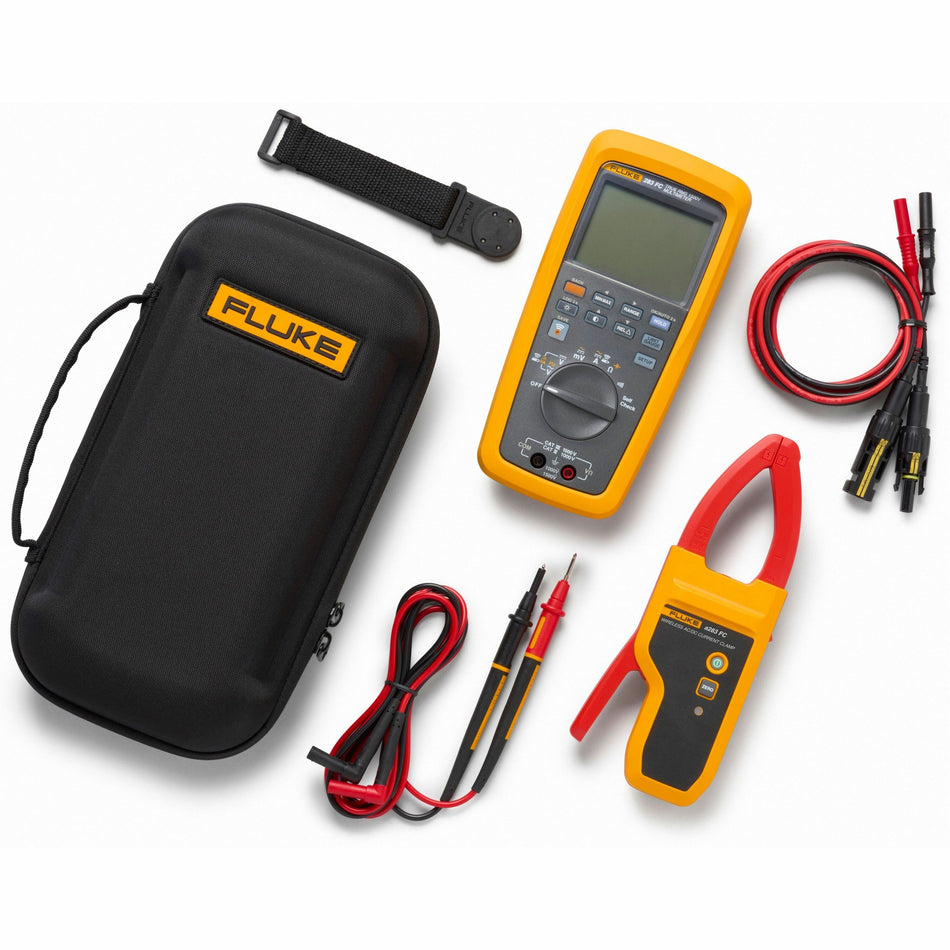 CAT III 1500V SOLAR KIT, 283FC TRMS DMM, A283FC CLAMP, MC4 - FLUKE-283FC/PV