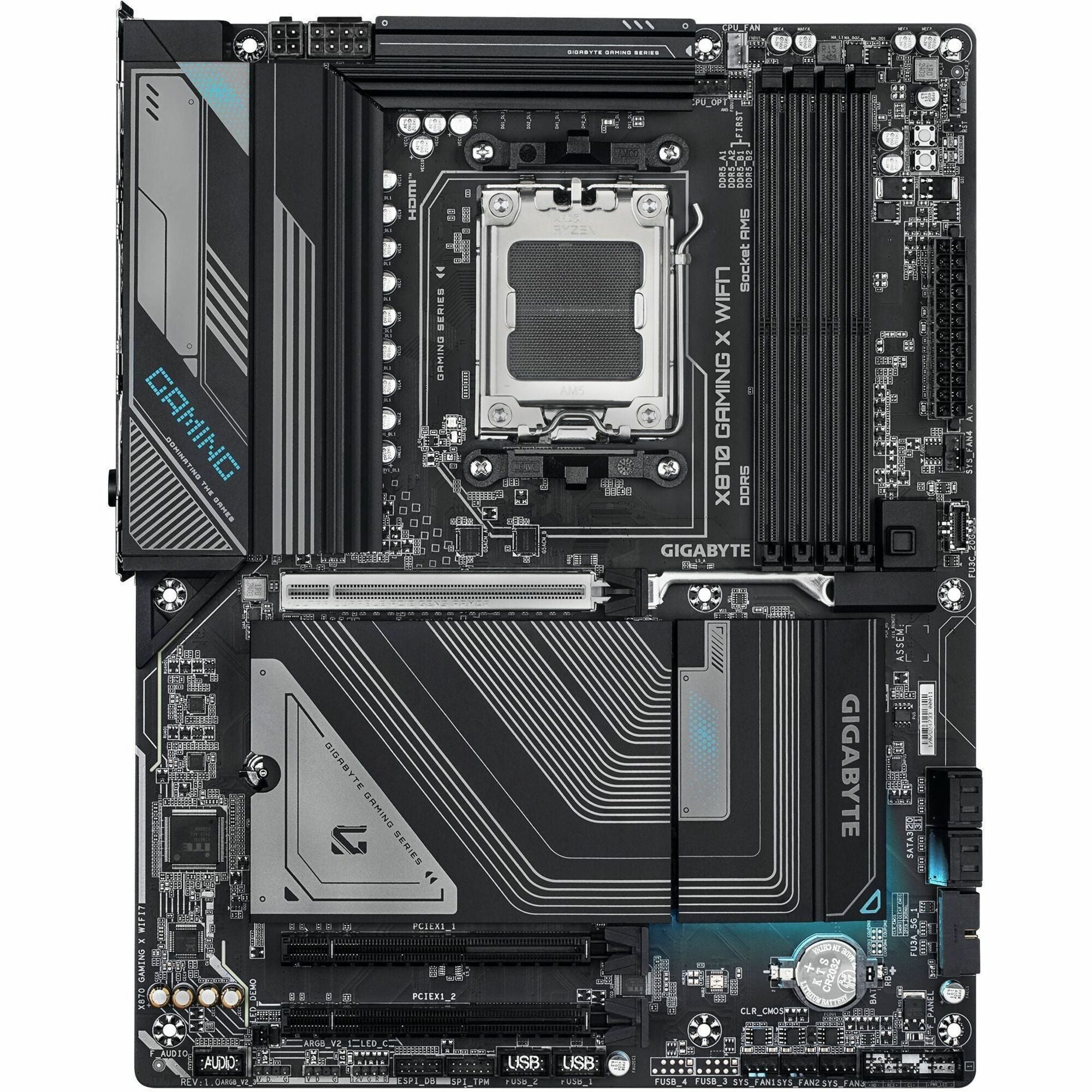 Gigabyte X870 GAMING X WIFI7 Gaming Desktop Motherboard - AMD X870 Chipset - Socket AM5 - ATX - X870 GAMING X WIFI7