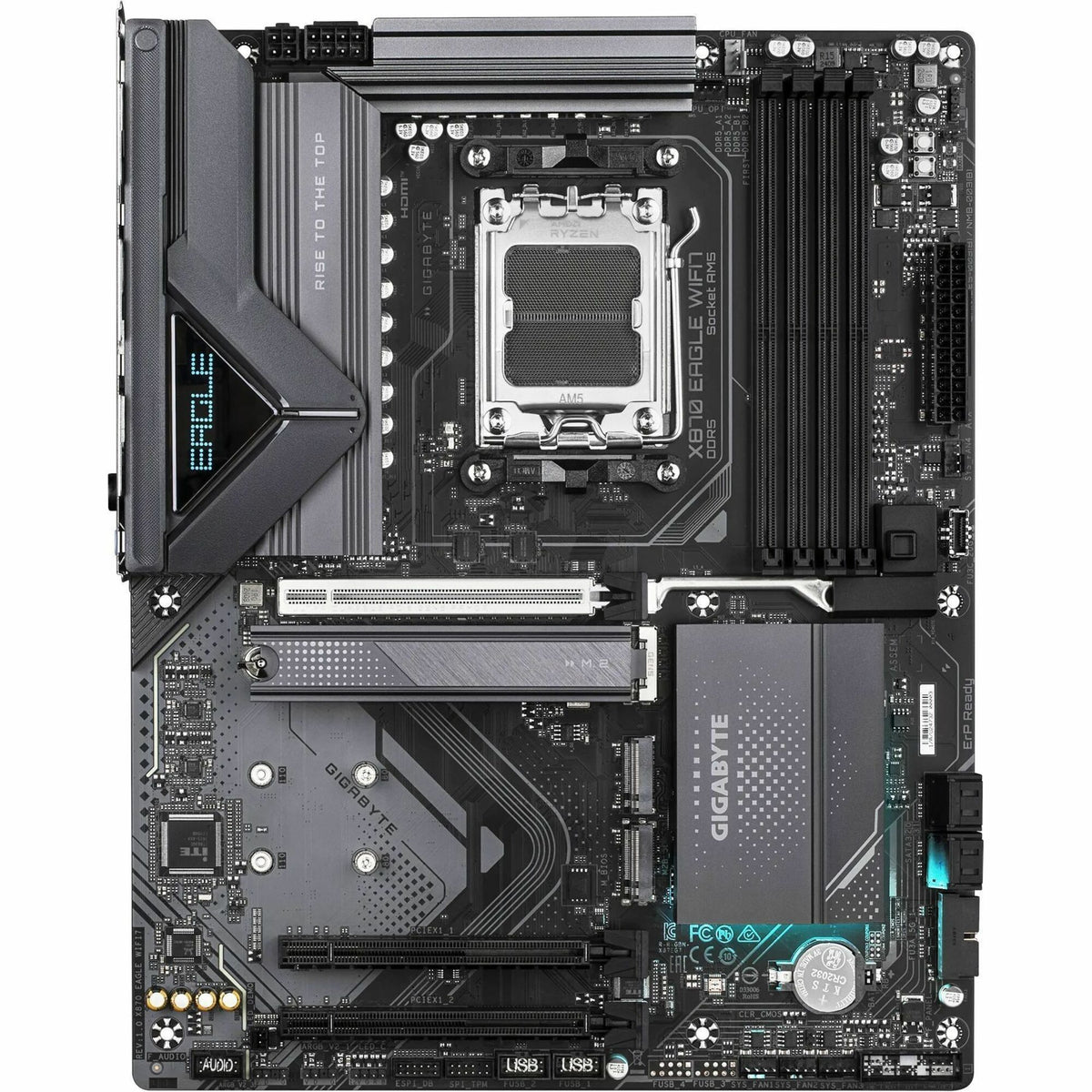 Gigabyte Ultra Durable X870 EAGLE WIFI7 Gaming Desktop Motherboard - AMD X870 Chipset - Socket AM5 - ATX - X870 EAGLE WIFI7