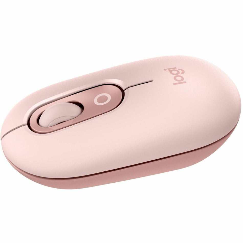 Logitech POP Mouse, Compact and Portable Wireless Bluetooth Mouse With Programmable Buttons and Quiet Clicks, Easy-Switch Between up to 3 Devices, Rose - 910-007409