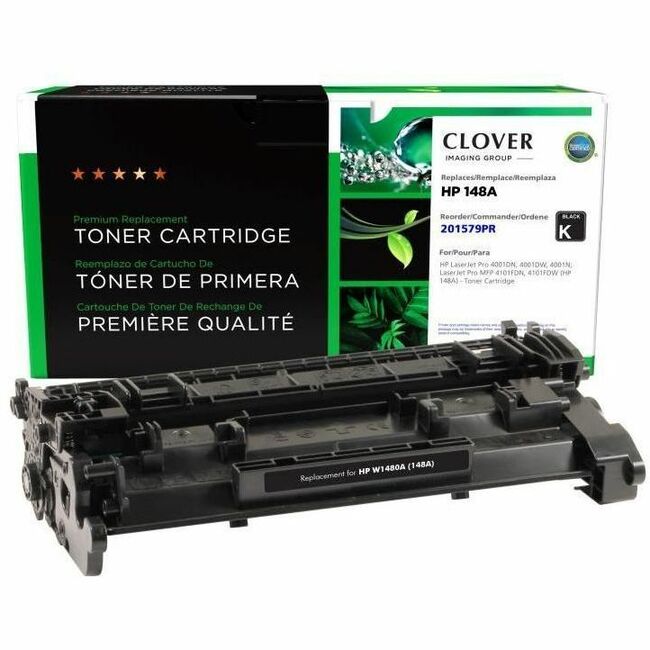 Clover Imaging Remanufactured Toner Cartridge (Reused OEM Chip) for HP 148A (W1480A) - 201579PR