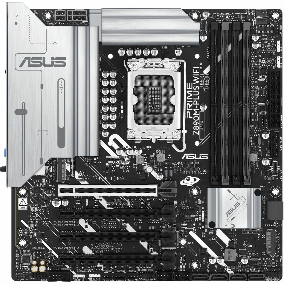 Asus Prime PRIME Z890M-PLUS WIFI Gaming Desktop Motherboard - Intel Z890 Chipset - PRIME Z890M-PLUS WIFI