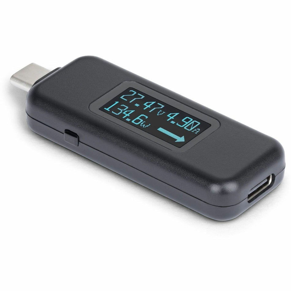 StarTech.com USB-C Power Tester, Bi-Directional Voltage/Current Multimeter, 240W PD EPR, Digital OLED, Portable USB-C Cable/Port Power Meter Tester - USBC-PWRTESTER