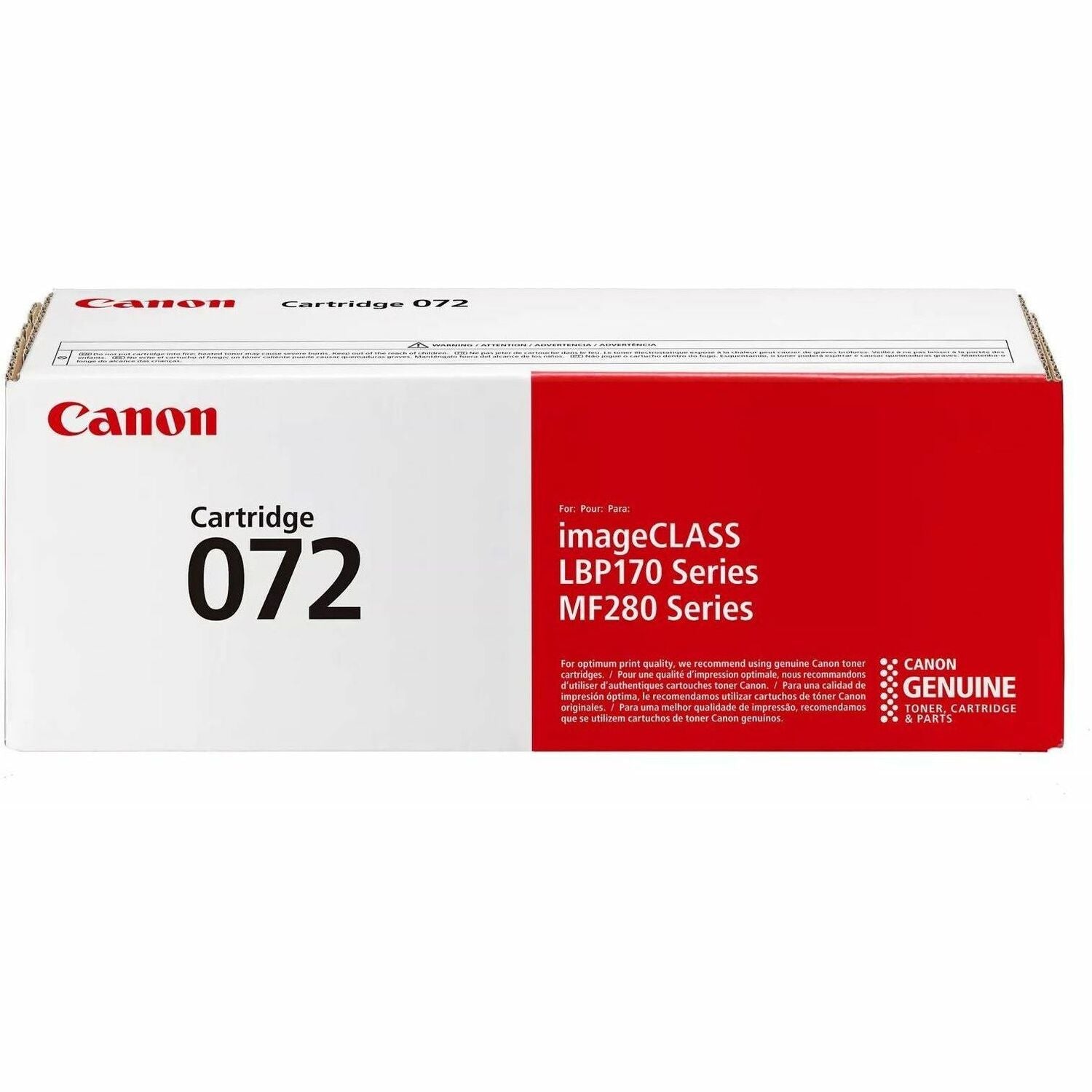 Canon 72 Original Laser Toner Cartridge - Box - Black - 1 Pack - 5647C001
