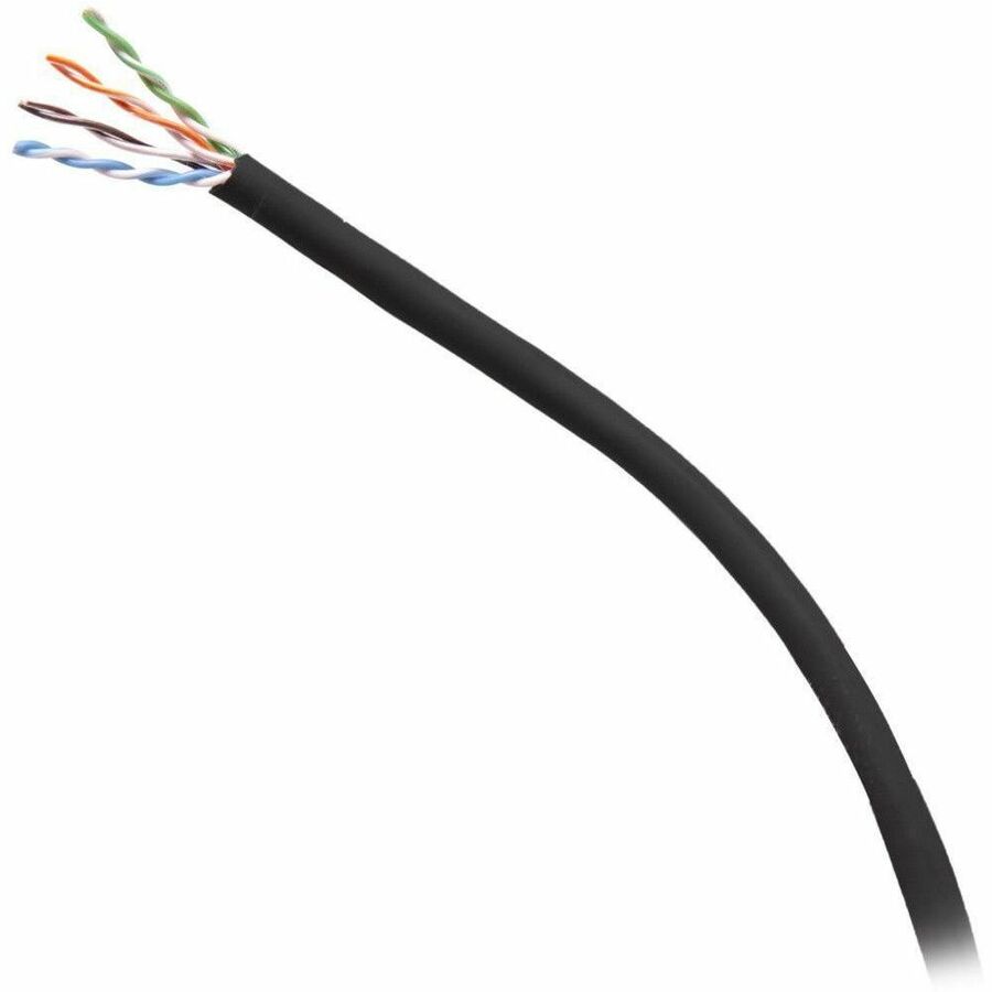 C2G 1000ft (304.8m) TAA-Compliant Cat6 Unshielded (UTP) Ethernet Cable with Solid Conductors-Plenum CMP-Rated - Black - C2G56042