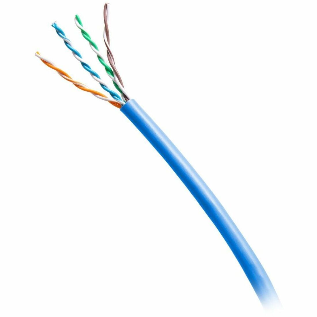 C2G 1000ft (304.8m) TAA-Compliant Cat6a Shielded (STP) Ethernet Cable with Solid Conductors - Plenum CMP-Rated - Blue - C2G56053