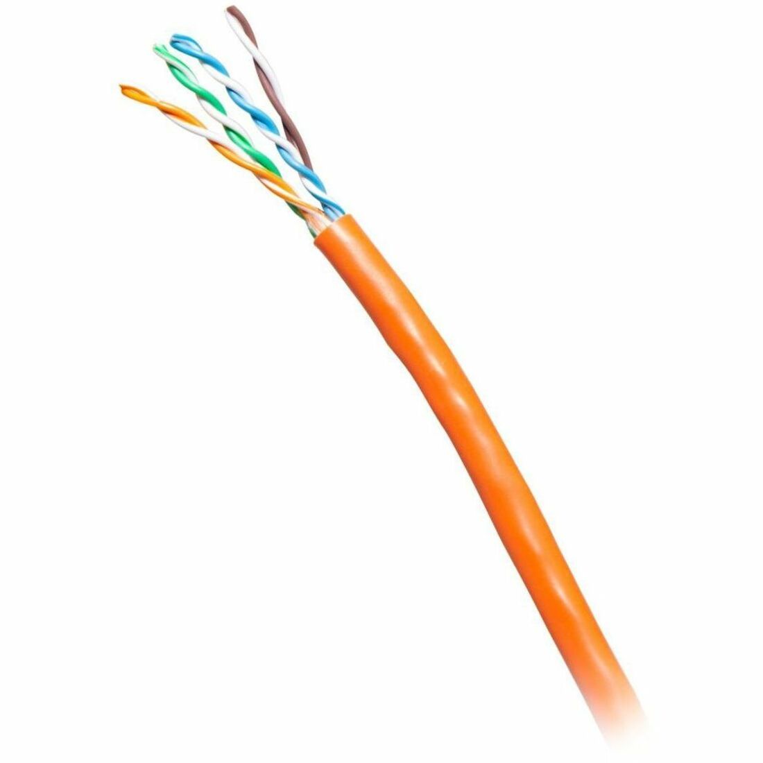 C2G 1000ft (304.8m) TAA-Compliant Cat6 Unshielded (UTP) Ethernet Cable with Solid Conductors-Riser CMR-Rated - Orange - C2G56038