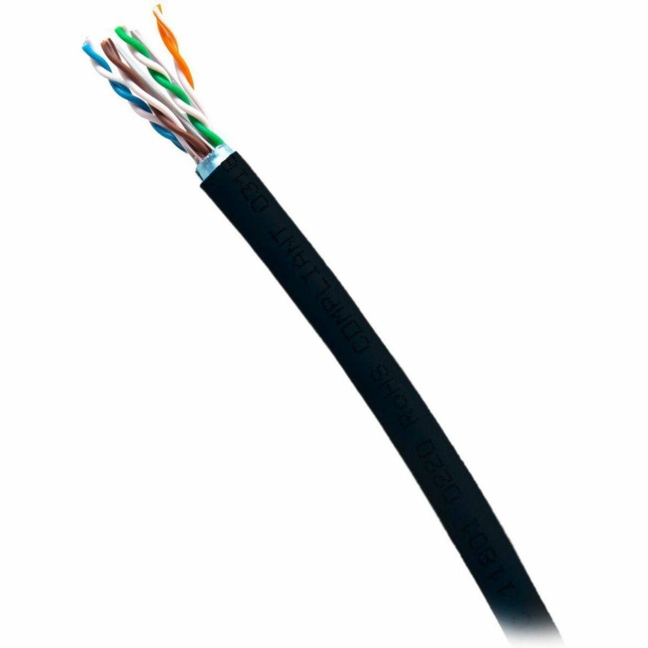 C2G 1000ft (304.8m) TAA-Compliant Cat6a Unshielded (UTP) Ethernet Cable with Solid Conductors-Riser CMR-Rated - Black - C2G56049
