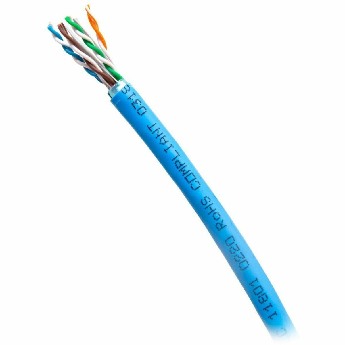 C2G 1000ft (304.8m) TAA-Compliant Cat6a Foil Shield (F/UTP) Ethernet Cable with Solid Conductors-Riser CMR-Rated - Blue - C2G56050