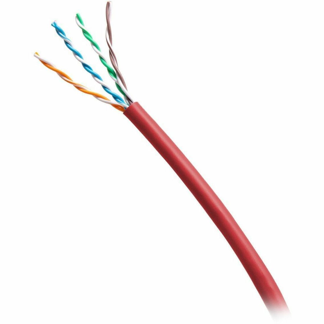 C2G 1000ft (304.8m) TAA-Compliant Cat6 Unshielded (UTP) Ethernet Cable with Solid Conductors-Riser CMR-Rated - Red - C2G56036