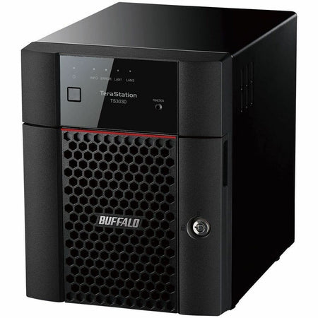 BUFFALO TeraStation 3430DN 4-Bay Secure SMB Desktop NAS 8TB (4x2TB) with Hard Drives Included - TS3430DN0804