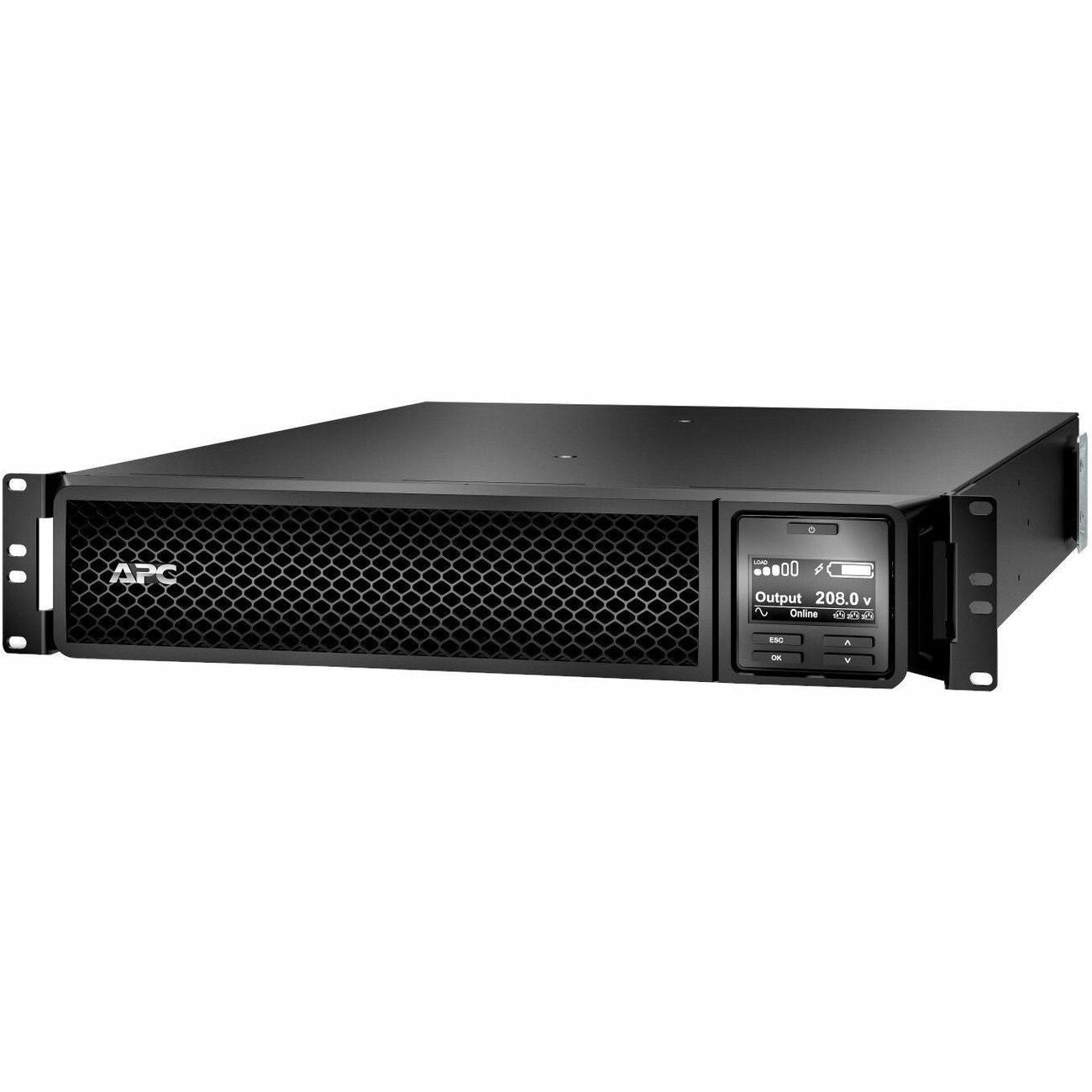 APC Smart-UPS On-Line, 3kVA, Rackmount 2U, 208V, 2x L6-20R+1x L6-30R NEMA outlets, SmartSlot, Extended runtime, W/ rail kit [TAA] - SRT3000RMXLTUS