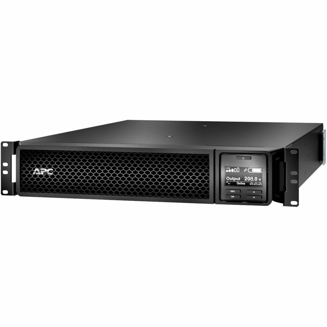 [TAA] APC Smart-UPS On-Line, 3kVA, Rackmount 2U, 208V, 2x L6-20R+1x L6-30R NEMA outlets, Network Card, Extended runtime, W/ rail kit, TAA - SRT3000RMXLT-NCUS