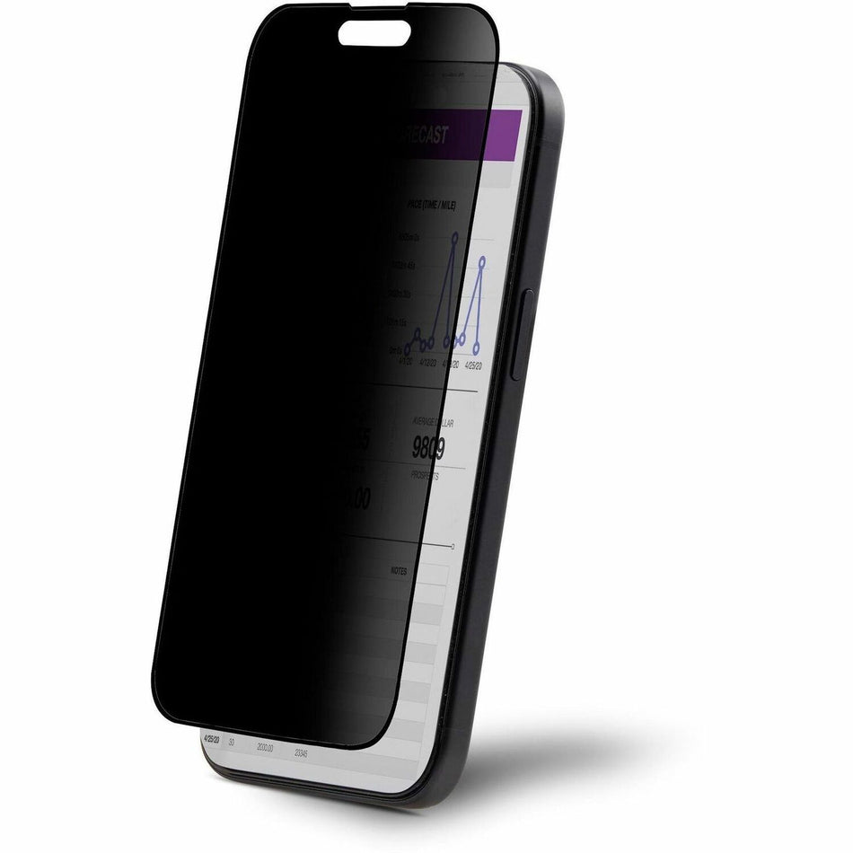 StarTech.com 4-Way Privacy Screen For iPhone 15 Plus, Portrait/Landscape, Touch-Enabled, +/- 30 Deg. View, Tempered Glass Protector Filter - I15T1-PRIVACY-SCREEN