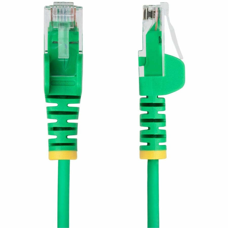 StarTech.com 5ft Green Slim CAT6 Ethernet Cable, Slim Snagless RJ45, UTP, LSZH, 28AWG Bare Copper, Slim Network Patch Cord, Fluke Tested - N6PAT5GNS