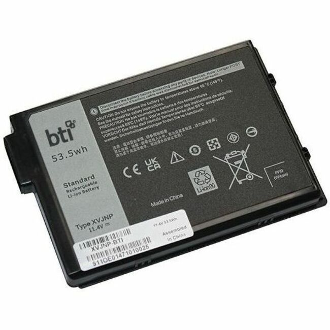 BTI XVJNP-BTI 3-CELL 11.4V LI-ION BATTERY XVJNP, KD1CT, 451-BCWQ, CN-0M0TN3, 0M0TN3, M0TN3, CN-06JRCP, 06JRCP, 6JRCP - XVJNP-BTI