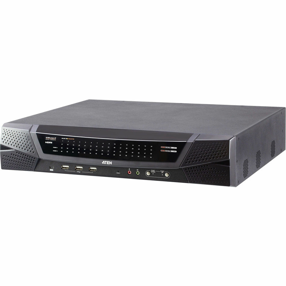 ATEN 1-Local/4-Remote Shared Access 64-Port Multi-Interface Cat 5 KVM over IP Switch - TAA - KN4064VB