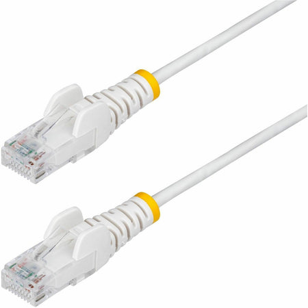 StarTech.com 50ft White Slim CAT6 Ethernet Cable, Slim Snagless RJ45, UTP, LSZH, 28AWG Bare Copper, Slim Network Patch Cord, Fluke Tested - N6PAT50WHS