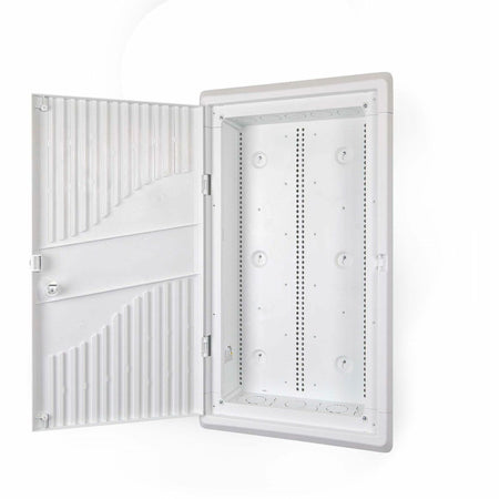 StarTech.com 28in Wall-Mount Media Enclosure, Cable Management Box for Network Distribution, Mounting Fixtures/Modules Included, White - 28P1-MEDIA-ENCLOSURE
