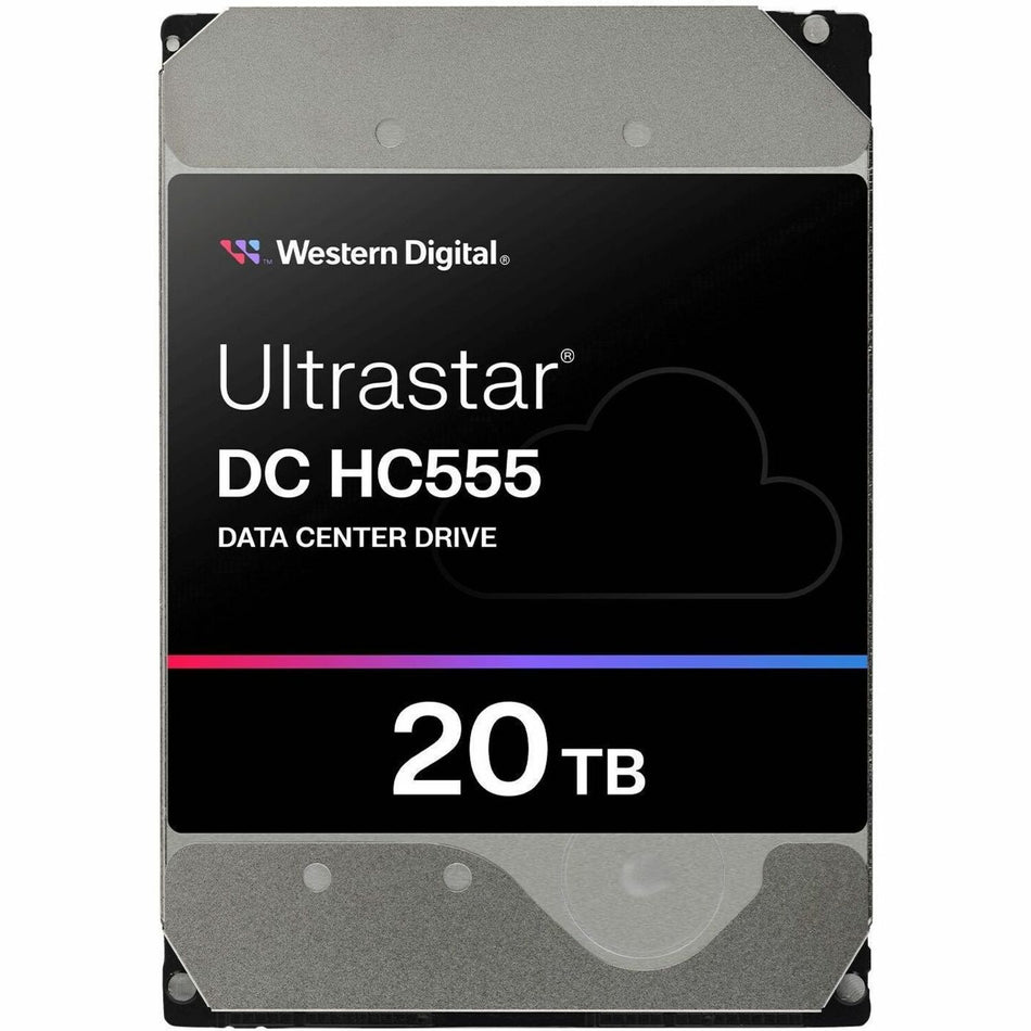 Western Digital Ultrastar WUH722020CL5204 20 TB Hard Drive - 3.5" Internal - SAS - Energy-assisted Magnetic Recording (EAMR) Method - 0B47749