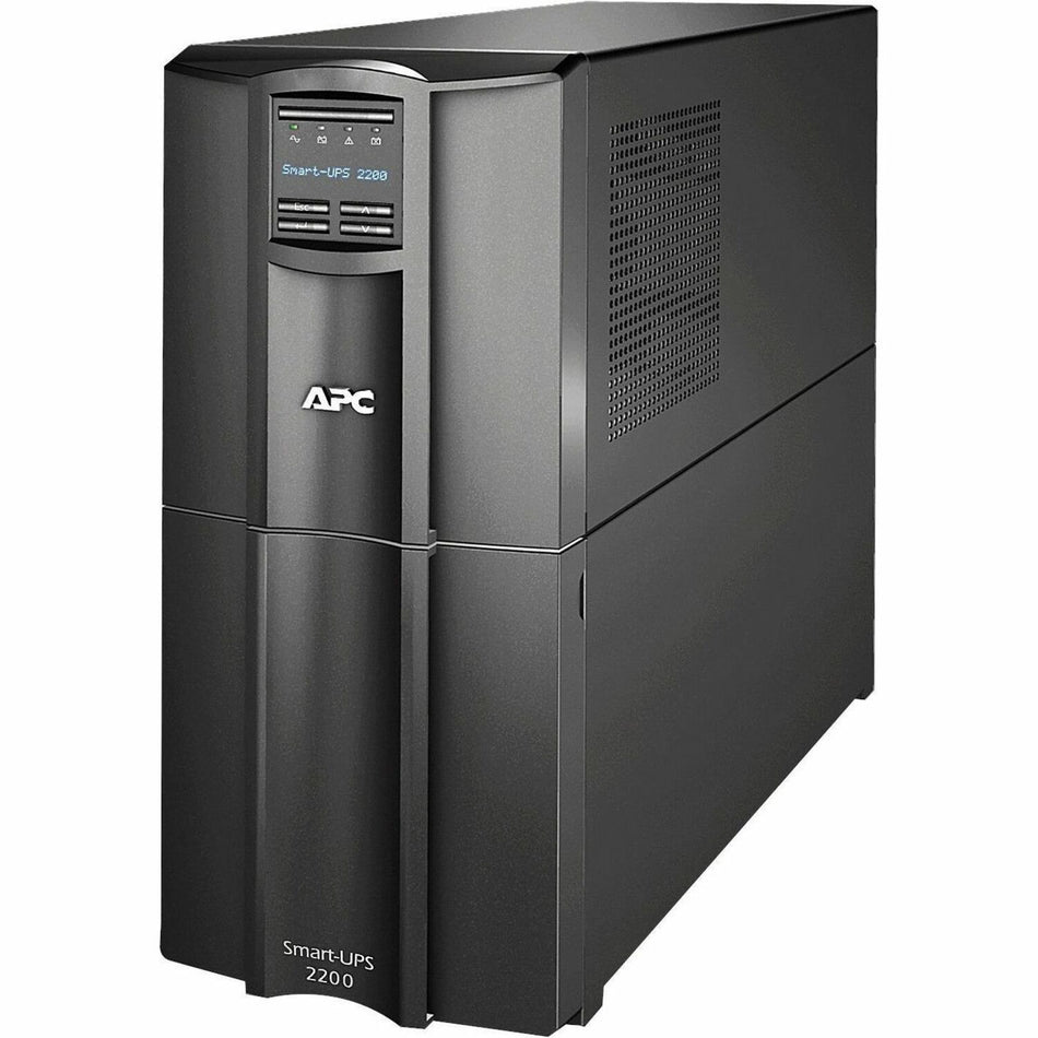 [TAA] APC Smart-UPS, Line Interactive, 2200VA, Tower, 120V, 8 NEMA 5-15R+2 NEMA 5-20R outlets, SmartConnect Port+SmartSlot, AVR, LCD, TAA - SMT2200CUS