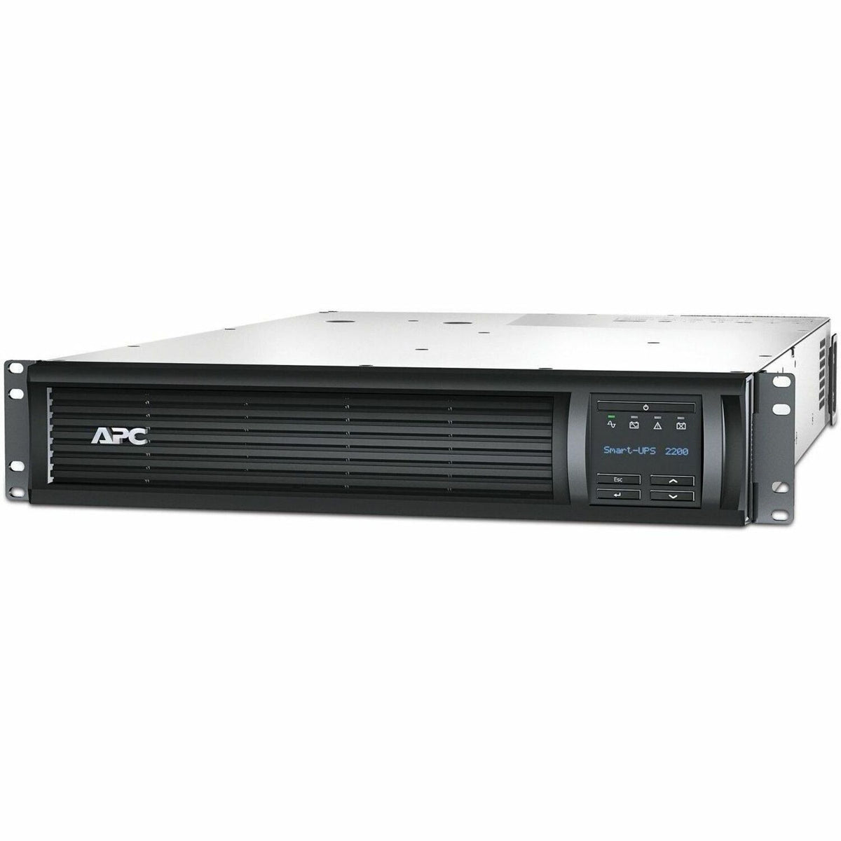 APC Smart-UPS, Line Interactive, 2200VA, Rackmount 2U, 120V, 6 NEMA 5-15R+2 NEMA 5-20R outlets, Network Card, AVR, LCD [TAA] - SMT2200RM2UNCUS