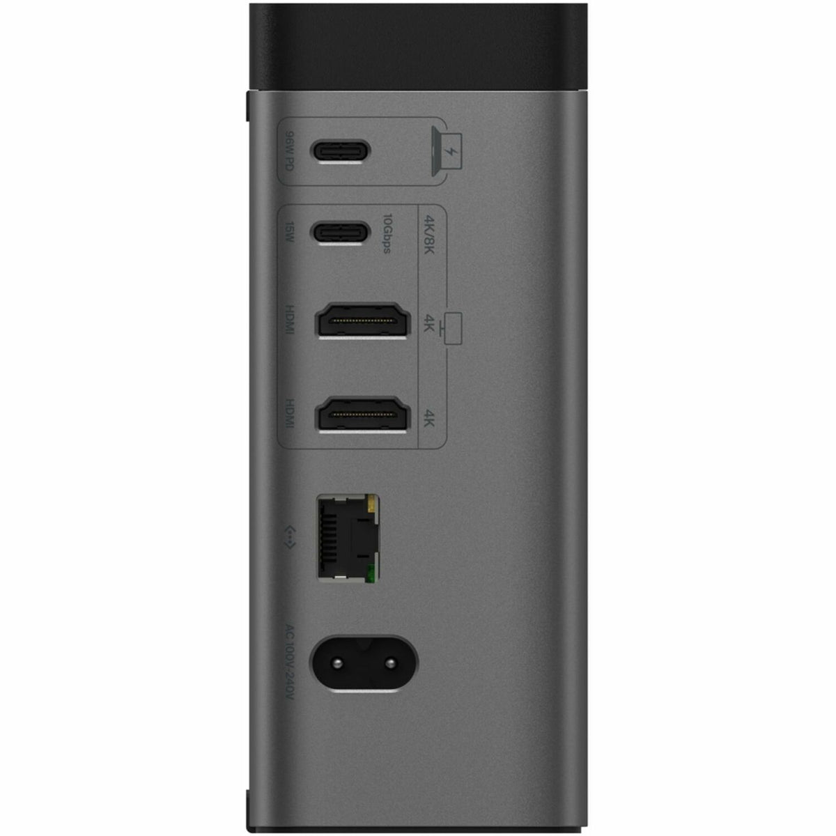 Belkin 11-in-1 Triple Display USB-C Docking Station - 10 Gbps - 1xUSB-A, 4xUSB-C, 2xHDMI, 1xEthernet, 1x3.5mm Audio, 1xSD, 1xMicro SD - w/ USB-C Cable - Grey - INC020ttSGY