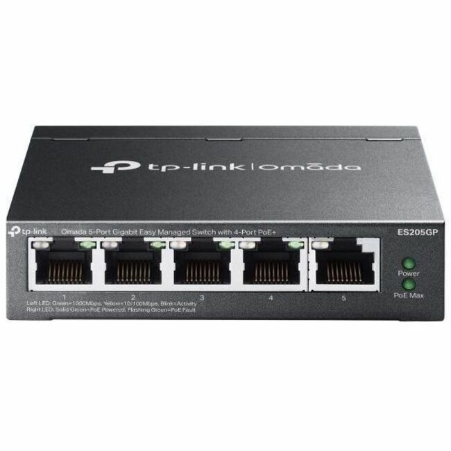Omada Omada 5-Port Gigabit Easy Managed Switch with 4-Port PoE+ - ES205GP