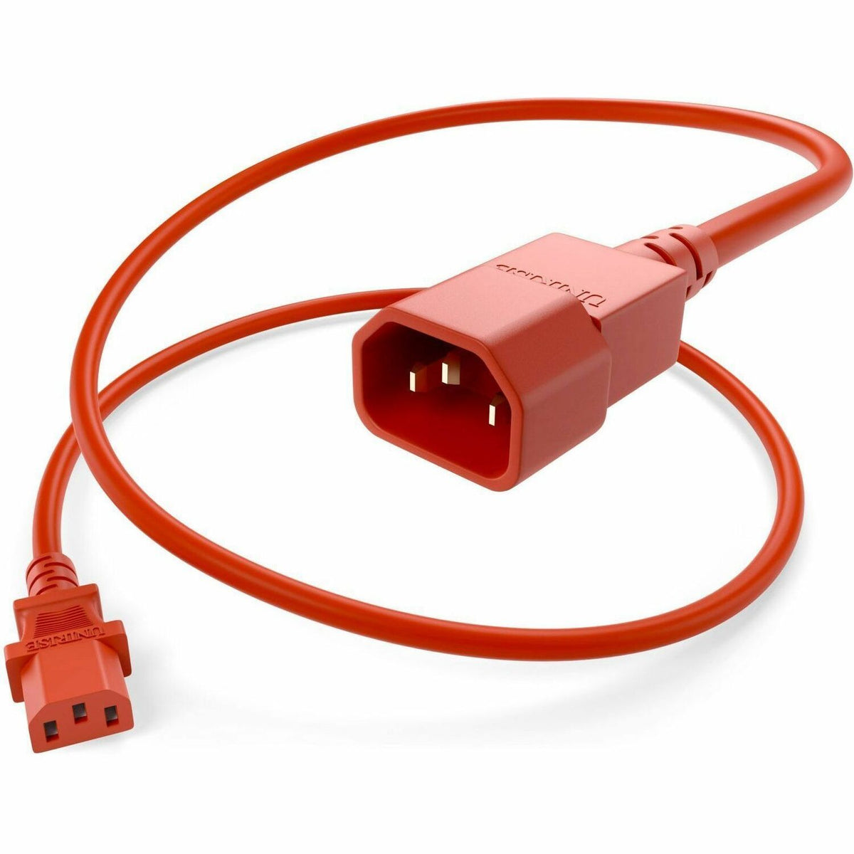 UNC Group C13 to C14 Power Cord, 15amp, 14awg - PWCD-C13C14-15A-10F-RED