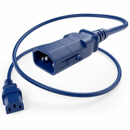 UNC Group P-Lock C13 to C14 Power Cord, 15amp, 14awg - PWCD-C13C14-15A-05F-BLU-P