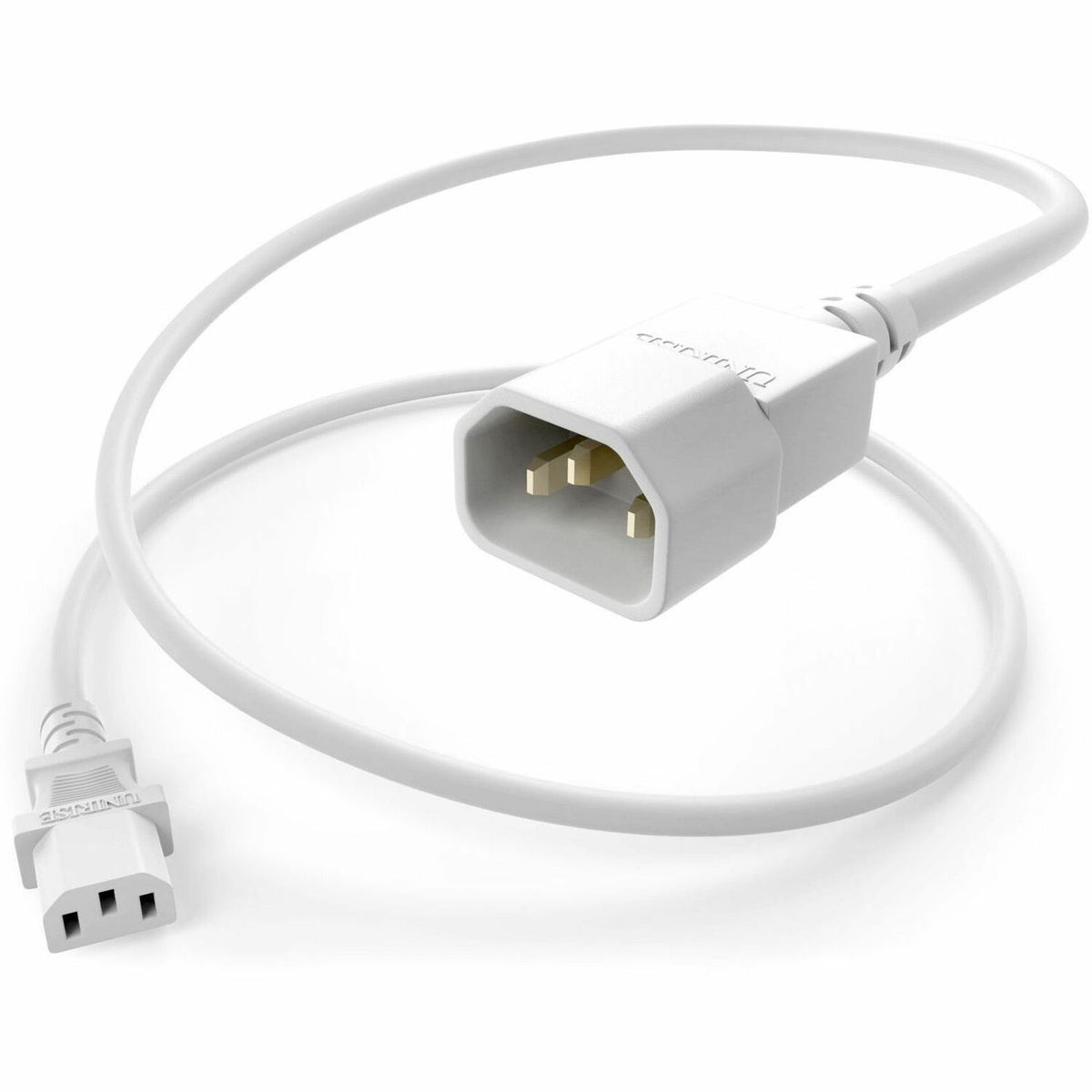 UNC Group C13 to C14 Power Cord, 15amp, 14awg - PWCD-C13C14-15A-04F-WHT