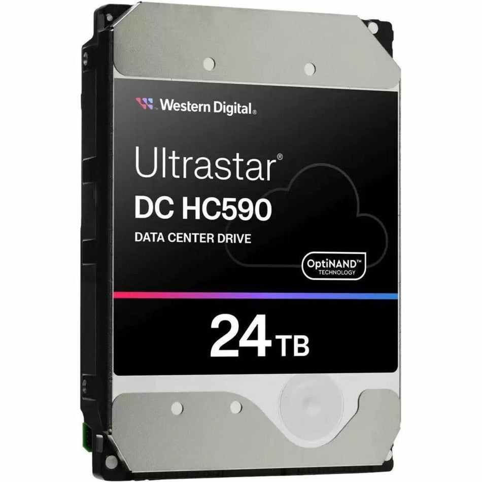 Western Digital Ultrastar DC HC500 WUH722624AL5204 24 TB Hard Drive - 3.5" Internal - SAS (12Gb/s SAS) - Conventional Magnetic Recording (CMR) Method - 0F59373