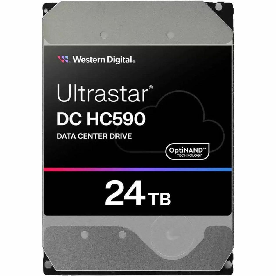 Western Digital Ultrastar DC HC500 WUH722624ALE6L4 24 TB Hard Drive - 3.5" Internal - SATA (SATA/600) - Conventional Magnetic Recording (CMR) Method - 0F65684