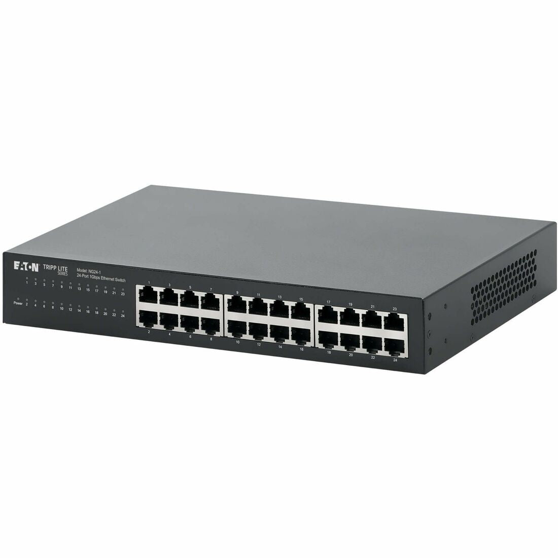 Eaton Tripp Lite Series 24-Port 10/100/1000 Mbps Desktop Gigabit Ethernet Unmanaged Switch, Metal Enclosure - NG24-1