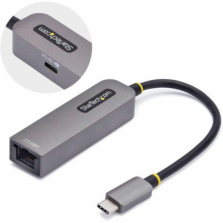 StarTech.com 2.5GbE USB-C to Ethernet Adapter, 100W PD Pass-Through, NBASE-T NIC, USB 3.0 Type-C 2.5/1G Multi Speed Network, USB 3.1 RJ45 - 2GPD3-USB-C-ETHERNET