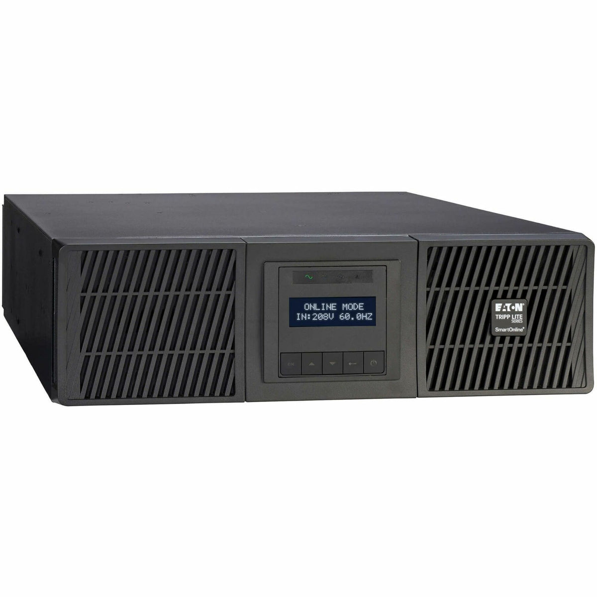 Eaton Tripp Lite Series SmartOnline 6000VA 5400W 208V Online Double-Conversion UPS - 2 L6-20R and 2 L6-30R Outlets, L6-30P Input, Network Card Included, Extended Run, 3U Rack/Tower, TAA - SU6000RT3UTAA