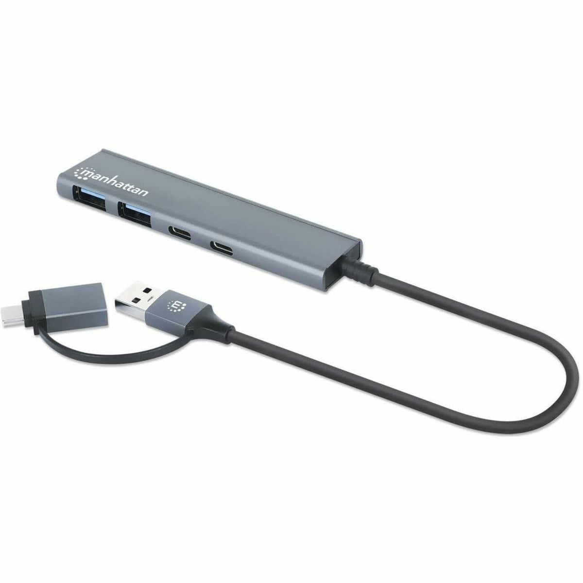 Manhattan 4-Port USB 3.0 Type-C / Type-A Combo Hub 2x2 - 181075